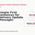 Simple First Sentences for Delivery Update Messages